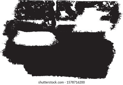 Vector brush srokes texture. Distressed uneven texture. Grunge background. Abstract vector illustration. Overlay to create interesting effect and depth. Black isolated on white background. EPS10.