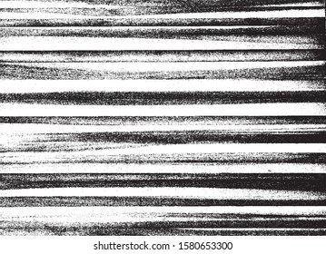 Vector brush srokes texture. Distressed uneven texture. Grunge background. Abstract vector illustration. Overlay to create interesting effect and depth. Black isolated on white background. EPS10.