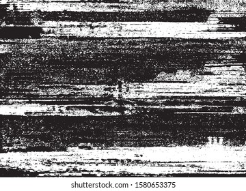 Vector brush srokes texture. Distressed uneven texture. Grunge background. Abstract vector illustration. Overlay to create interesting effect and depth. Black isolated on white background. EPS10.