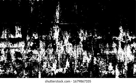 Vektorillustration Bürste raucht Textur. Ungerade Textur gestört. brüchiger Hintergrund. Abstrakte Vektorillustration Illustration. Overlay, um interessante Wirkung und Tiefe zu erzeugen. Schwarz einzeln auf weißem Hintergrund.  EPS10.