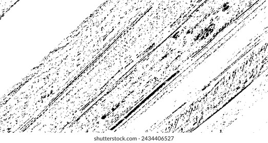 Pincel vectorial pinceladas textura. Textura irregular estresada. Fondo grunge. Ilustración abstracta del vector. Superposición para crear un efecto y una profundidad interesantes. Negro aislado sobre fondo blanco. EPS10.
