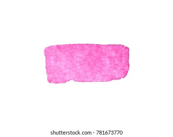 Vector brush stokes watercolor background with space for text. colored magenta, pink, 