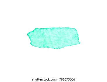 Vector brush stokes watercolor background with space for text light arcadia, shaded spruce, green, teal