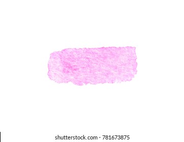 Vector brush stokes watercolor background with space for text. colored magenta, pink, 
