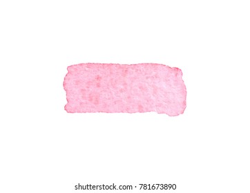 Vector brush stokes watercolor background with space for text pink, rapture rose, light, 