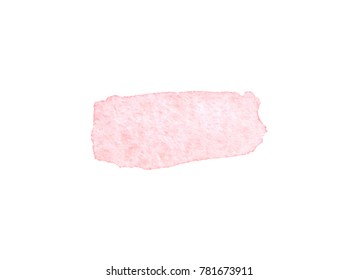 Vector brush stokes watercolor background with space for text pink, rapture rose, light, 