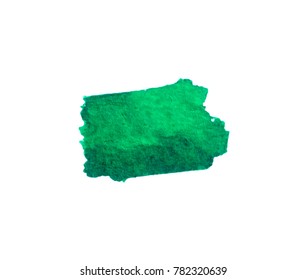 Vector brush stokes watercolor background green, jolly,arcadia, teal