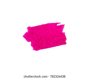 Vector brush stokes watercolor background . color hot pink, magenta,violet 