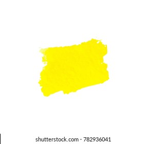 Vector brush stokes watercolor background yellow, meadowlark, neon