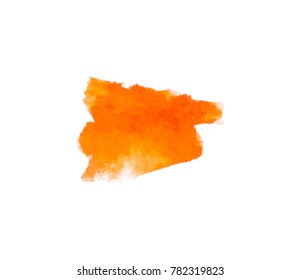 Vector brush stokes watercolor transparent background with space for text or logo. color like orange, flame,fire, autumn maple, dark cheddar, ocher