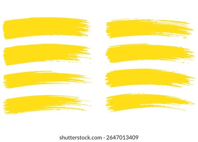 Image vectorielle brosse stries pack marqueur encre strokes grunge
