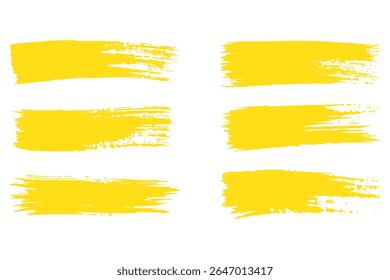 Image vectorielle brosse stries pack marqueur encre strokes grunge