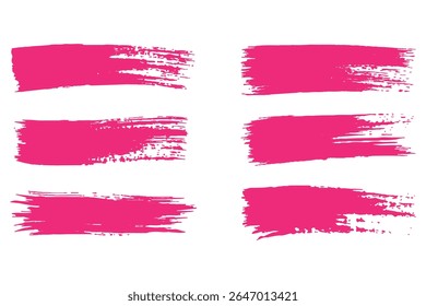 Image vectorielle brosse stries pack marqueur encre strokes grunge