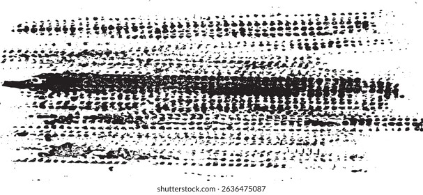 Vector brush strok texture. Distressed uneven grunge background. Abstract distressed vector illustration. Overlay over any design to create interesting effect and depth. Black isolated on white. EPS10