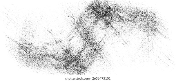 Vector brush strok texture. Distressed uneven grunge background. Abstract distressed vector illustration. Overlay over any design to create interesting effect and depth. Black isolated on white. EPS10