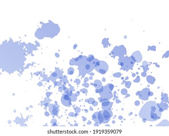 Vector Brush Stroke. Abstract Fluid Splash. Sale Banner Brushstroke. Gradient Paintbrush. Isolated Splash on White Backdrop. Blue and Indigo Watercolor Textured Background. 