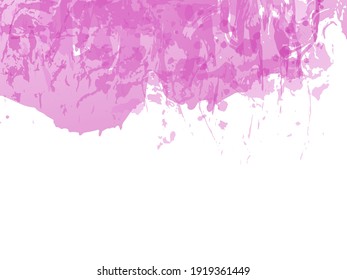 Vector Brush Stroke. Abstract Fluid Splash. Gradient Paintbrush. Watercolor Textured Background.  Isolated Splash on White Backdrop. Sale Banner Brushstroke.