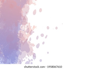 Vector Brush Stroke. Abstract Fluid Splash. Sale Banner Brushstroke. Blue and Indigo Gradient Paintbrush. Isolated Splash on White Backdrop. Watercolor Textured Background. 