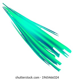 Vector Brush Stroke. Abstract Fluid Splash. Sale Banner Brushstroke. Isolated Splash on White Backdrop. Watercolor Textured Background.  Blue and Indigo Gradient Paintbrush.