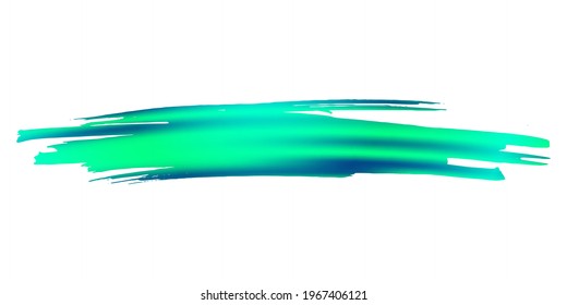 Vector Brush Stroke. Abstract Fluid Splash. Sale Banner Brushstroke. Isolated Splash on White Backdrop. Blue and Indigo Gradient Paintbrush. Watercolor Textured Background. 