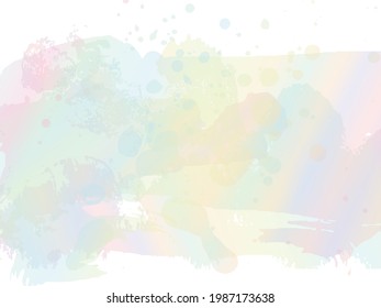 Estroque del pincel del vector. Resumen de la salpicadura de fluidos. Splash aislado holográfico sobre fondo blanco. Pincel de degradado. Fondo texturado de color de agua.  Pincel de pancarta de venta.