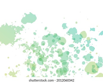 Vector Brush Stroke. Abstract Fluid Splash. Watercolor Textured Background.  Green and Teal Isolated Splash on White Backdrop. Gradient Paintbrush. Sale Banner Brushstroke.