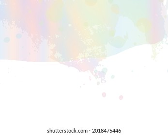 Vector Brush Stroke. Abstract Fluid Splash. Gradient Paintbrush. Isolated Splash on White Backdrop. Holographic Sale Banner Brushstroke. Watercolor Textured Background. 