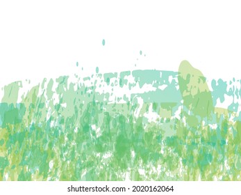 Vector Brush Stroke. Abstract Fluid Splash. Green and Teal Sale Banner Brushstroke. Gradient Paintbrush. Isolated Splash on White Backdrop. Watercolor Textured Background. 