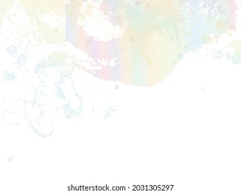 Estroque del pincel del vector. Resumen de la salpicadura de fluidos. Splash aislado holográfico sobre fondo blanco. Pincel de pancarta de venta. Fondo texturado de color de agua.  Pincel de degradado.