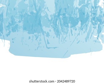 Vector Brush Stroke. Abstract Fluid Splash. Sale Banner Brushstroke. Isolated Splash on White Backdrop. Watercolor Textured Background.  Gradient Paintbrush. Blue and Indigo