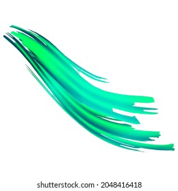 Vector Brush Stroke. Abstract Fluid Splash. Sale Banner Brushstroke. Blue and Indigo Gradient Paintbrush. Watercolor Textured Background.  Isolated Splash on White Backdrop.