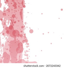Vector Brush Stroke. Abstract Fluid Splash. Gradient Paintbrush. Watercolor Textured Background.  Isolated Splash on White Backdrop. Sale Banner Brushstroke.