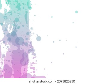 Estroque del pincel del vector. Resumen de la salpicadura de fluidos. Splash aislado sobre fondo blanco. Fondo texturado de color de agua.  Pincel de degradado. Pincel de pancarta de venta.