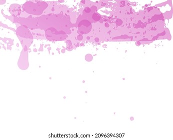 Vector Brush Stroke. Abstract Fluid Splash. Watercolor Textured Background.  Isolated Splash on White Backdrop. Sale Banner Brushstroke. Gradient Paintbrush.