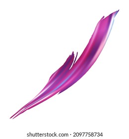 Vector Brush Stroke. Abstract Fluid Splash. Watercolor Textured Background.  Sale Banner Brushstroke. Crimson Red Isolated Splash on White Backdrop. Gradient Paintbrush.