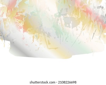 Vector Brush Stroke. Abstract Fluid Splash. Sale Banner Brushstroke. Watercolor Textured Background.  Isolated Splash on White Backdrop. Gradient Paintbrush.
