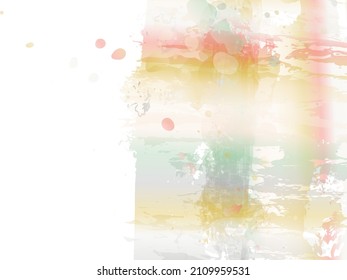 Vector Brush Stroke. Abstract Fluid Splash. Sale Banner Brushstroke. Gradient Paintbrush. Watercolor Textured Background.  Isolated Splash on White Backdrop.