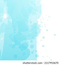 Vector Brush Stroke. Abstract Fluid Splash. Gradient Paintbrush. Blue and Indigo Sale Banner Brushstroke. Isolated Splash on White Backdrop. Watercolor Textured Background. 
