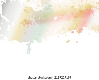 Vector Brush Stroke. Abstract Fluid Splash. Gradient Paintbrush. Isolated Splash on White Backdrop. Watercolor Textured Background.  Sale Banner Brushstroke.