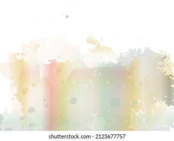 Vector Brush Stroke. Abstract Fluid Splash. Watercolor Textured Background.  Sale Banner Brushstroke. Gradient Paintbrush. Isolated Splash on White Backdrop.