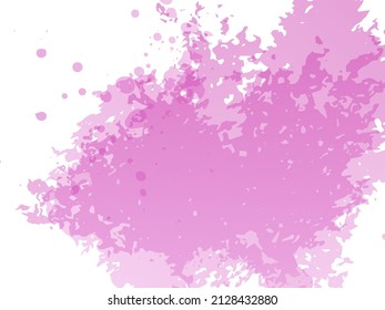 Vector Brush Stroke. Abstract Fluid Splash. Gradient Paintbrush. Watercolor Textured Background.  Isolated Splash on White Backdrop. Sale Banner Brushstroke.