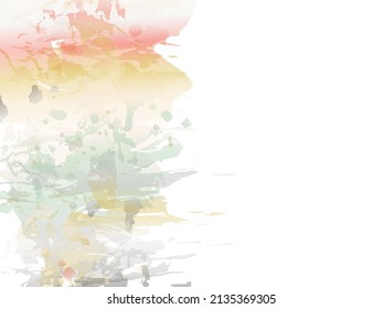 Vector Brush Stroke. Abstract Fluid Splash. Sale Banner Brushstroke. Watercolor Textured Background.  Isolated Splash on White Backdrop. Gradient Paintbrush.
