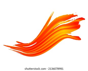 Vector Brush Stroke. Abstract Fluid Splash. Sale Banner Brushstroke. Crimson Red Gradient Paintbrush. Watercolor Textured Background.  Isolated Splash on White Backdrop.