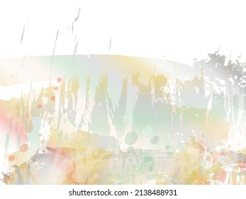Vector Brush Stroke. Abstract Fluid Splash. Isolated Splash on White Backdrop. Watercolor Textured Background.  Sale Banner Brushstroke. Gradient Paintbrush.