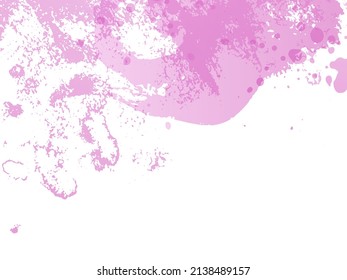 Vector Brush Stroke. Abstract Fluid Splash. Gradient Paintbrush. Watercolor Textured Background.  Sale Banner Brushstroke. Isolated Splash on White Backdrop.