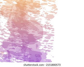 Vector Brush Stroke. Abstract Fluid Splash. Watercolor Textured Background.  Isolated Splash on White Backdrop. Gradient Paintbrush. Sale Banner Brushstroke.
