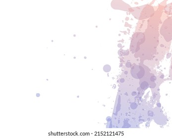 Vector Brush Stroke. Abstract Fluid Splash. Sale Banner Brushstroke. Blue and Indigo Isolated Splash on White Backdrop. Watercolor Textured Background.  Gradient Paintbrush.