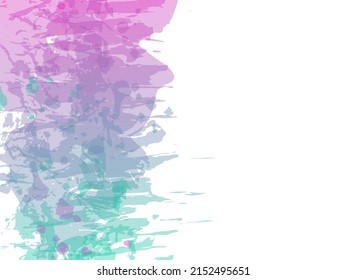 Vector Brush Stroke. Abstract Fluid Splash. Isolated Splash on White Backdrop. Sale Banner Brushstroke. Gradient Paintbrush. Watercolor Textured Background. 