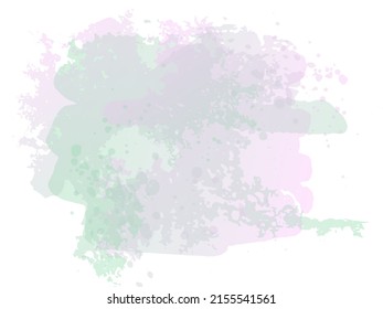 Vector Brush Stroke. Abstract Fluid Splash. Watercolor Textured Background.  Isolated Splash on White Backdrop. Gradient Paintbrush. Sale Banner Brushstroke.