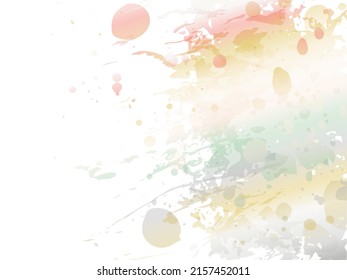 Vector Brush Stroke. Abstract Fluid Splash. Sale Banner Brushstroke. Gradient Paintbrush. Watercolor Textured Background.  Isolated Splash on White Backdrop.